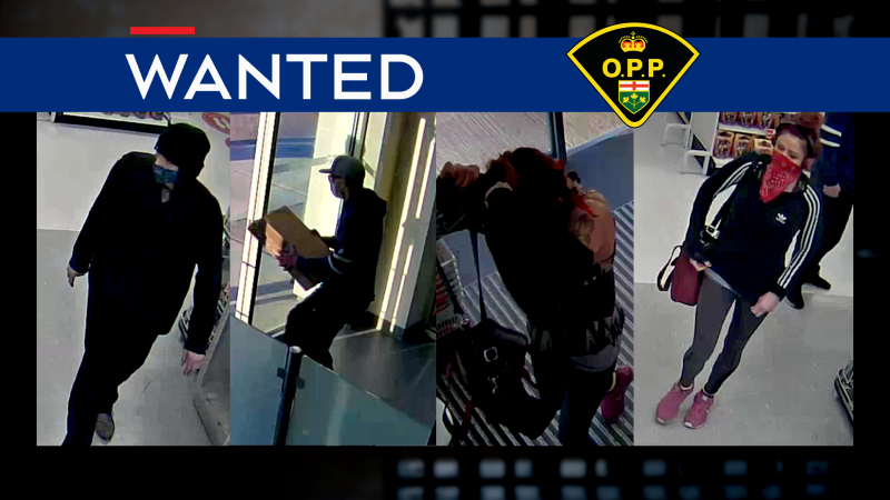 OPP released images of "persons of interest" in a robbery in Essex. (Courtesy OPP)