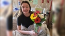 Olivia Naklie, 15, was injured in a bicycle accident and is now in hospital recovering (Source : Bridget Naklie)