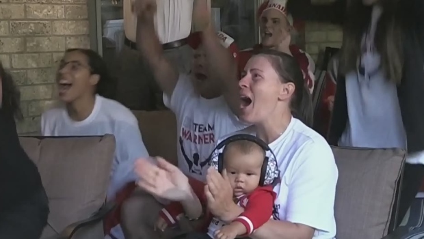 Family and friends react to Damian Warner's gold | CTV News