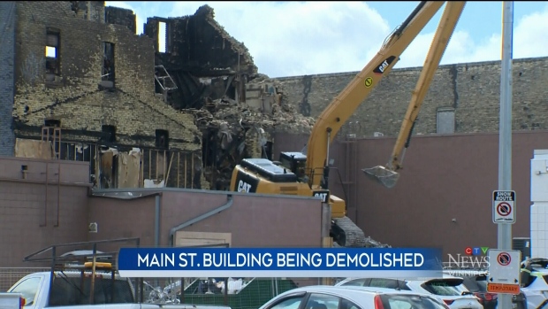 Building Destroyed By Fire Demolished | CTV News