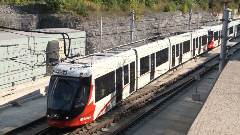 File image of Ottawa's Confederation Line LRT. (CTV News Ottawa)