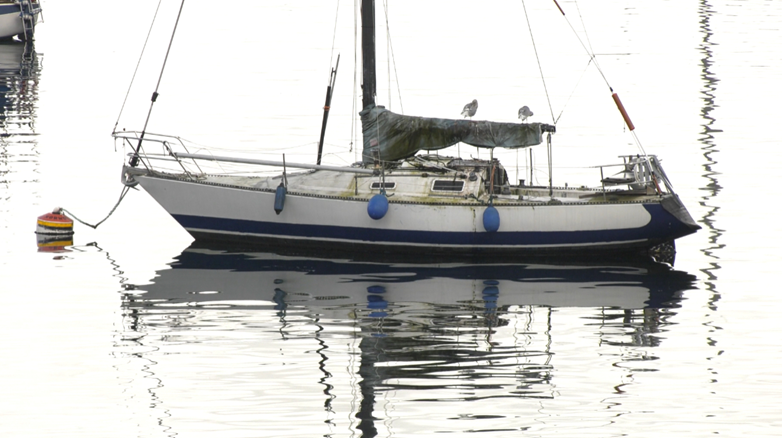 abandoned boat