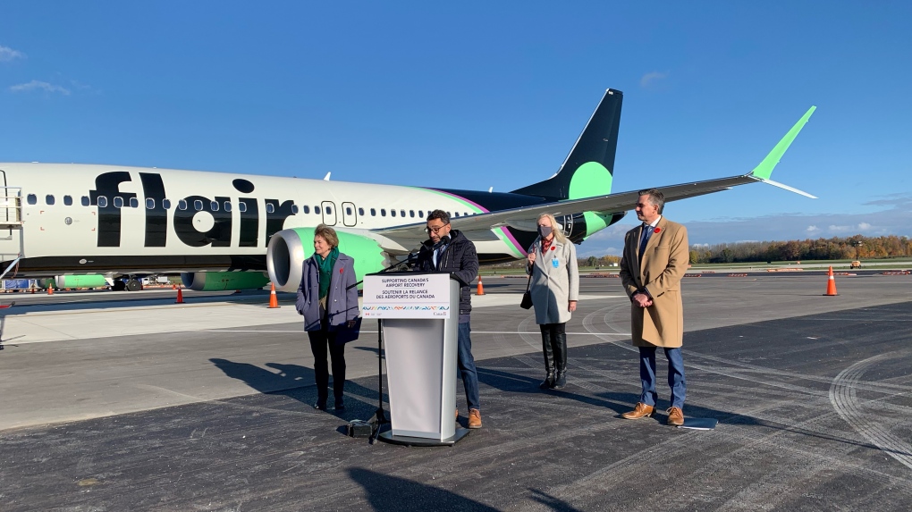 Announcement at Region of Waterloo airport