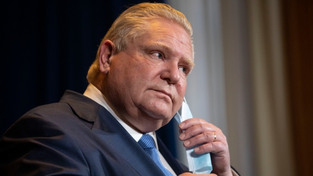 Doug Ford says 'we aren't far away' from dropping Ontario's mask mandate