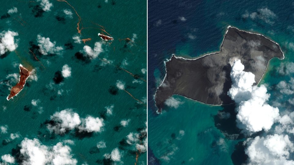 Volcano near Tonga