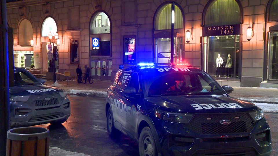 SPVM in downtown Montreal