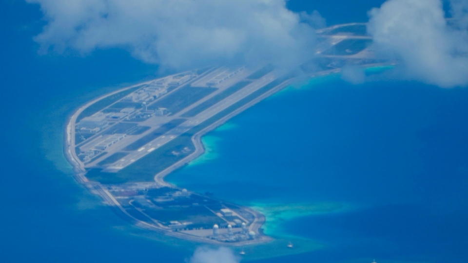 Airstrip on Mischief Reef in the South China Sea