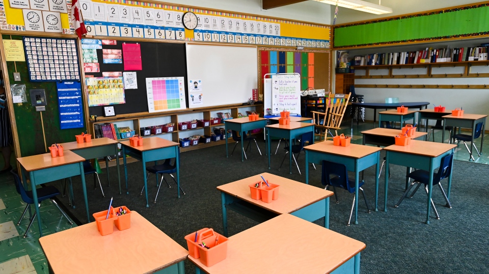 A grade two classroom in Toronto