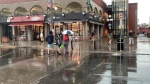 Rainy day in the ByWard Market. (CTV News Ottawa)