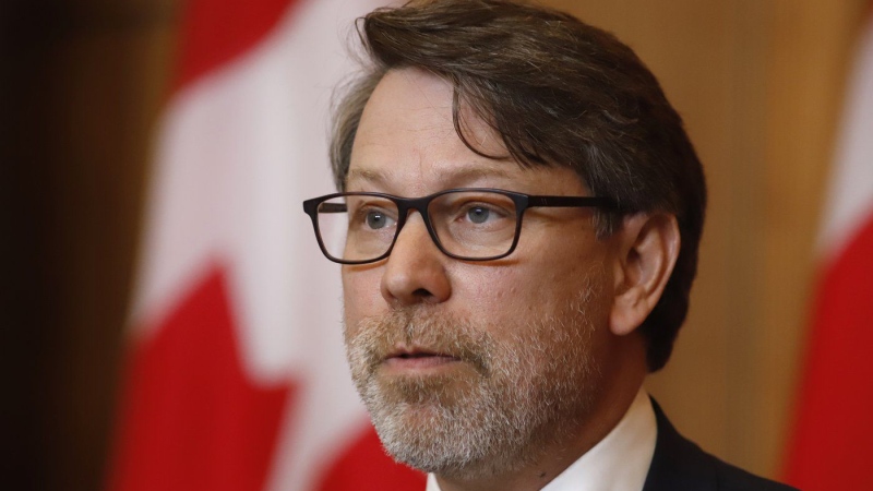 Chief Electoral Officer Stephane Perrault speaks at a press conference about Elections Canada's recommendations report from the 43rd and 44th general elections in Ottawa on Tuesday, June 7, 2022. THE CANADIAN PRESS/ Patrick Doyle