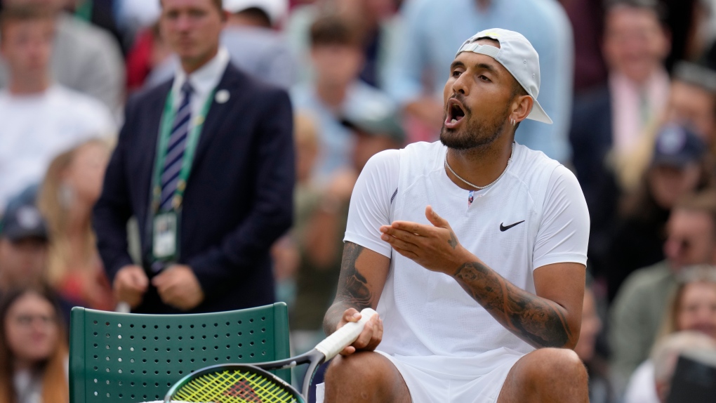 Wimbledon: Kyrgios, Tsitsipas fined after fiery match | CTV News
