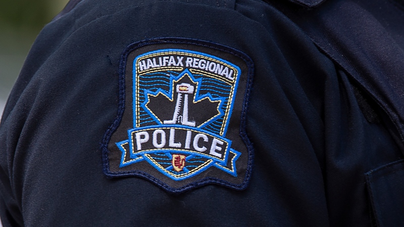 A Halifax Regional Police emblem is seen on July 2, 2020. (THE CANADIAN PRESS/Andrew Vaughan)