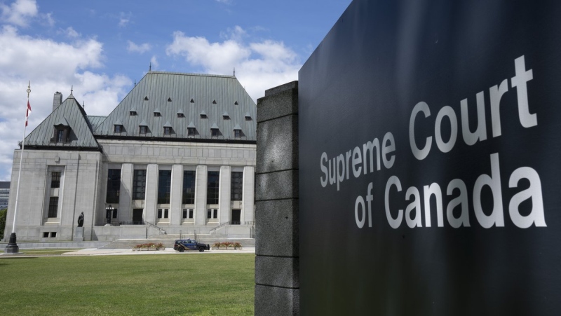The Supreme Court of Canada is seen, Wednesday, August 10, 2022 in Ottawa. (THE CANADIAN PRESS/Adrian Wyld)