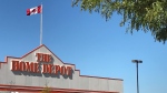 The Home Depot at 1925 Division Road in Windsor, Ont., on Tuesday, Oct. 4, 2022. (Michelle Maluske/CTV News Windsor)