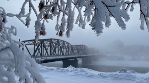 Saskatoon and area were under a fog advisory on Monday. (Chad Hills/CTV News)