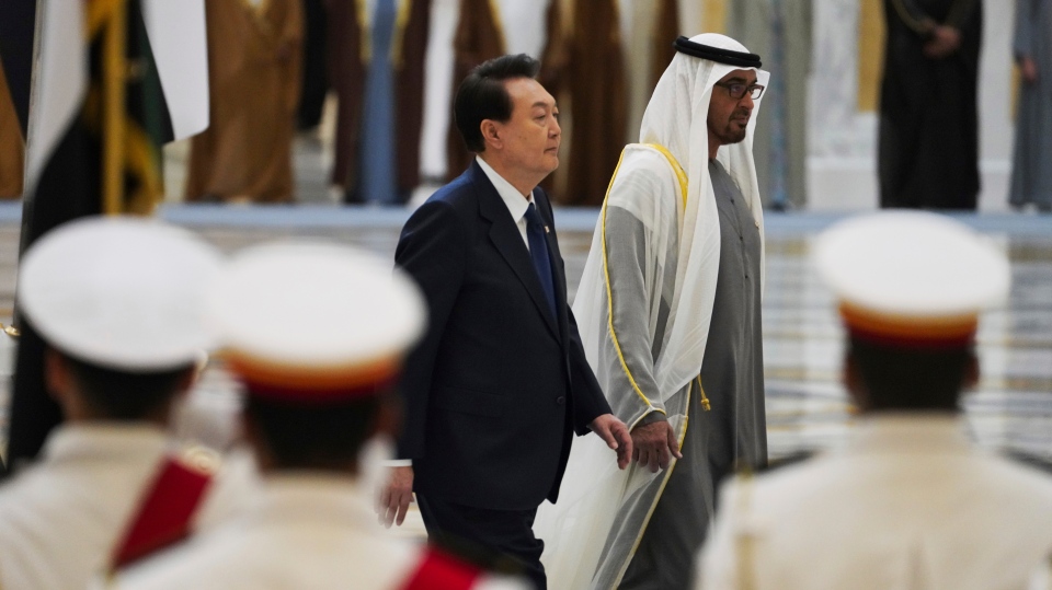 South Korean president with Emirati leader