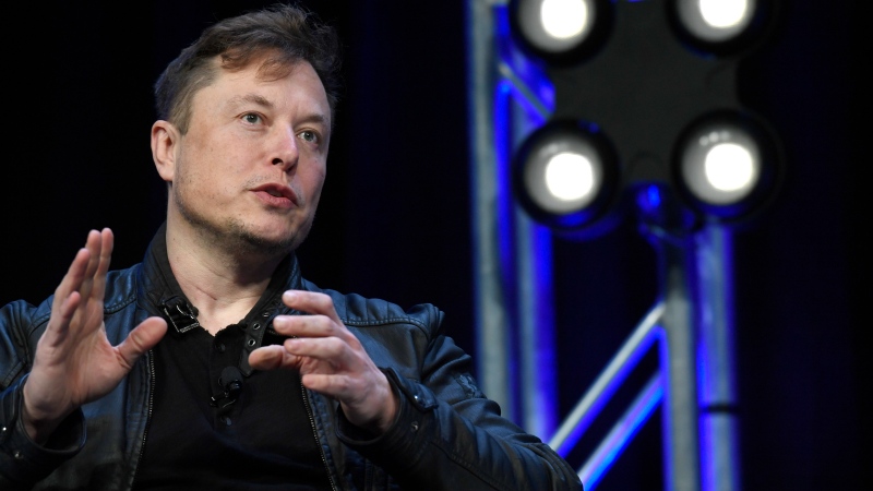 FILE - Tesla and SpaceX Chief Executive Officer Elon Musk speaks at the SATELLITE Conference and Exhibition in Washington on March 9, 2020. (AP Photo/Susan Walsh, File) 