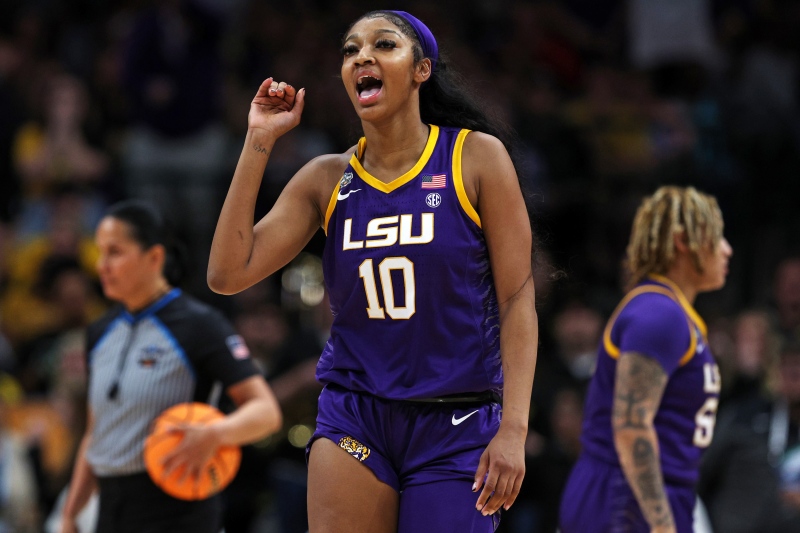 Angel Reese led LSU to a championship victory. (Tom Pennington/Getty Images)