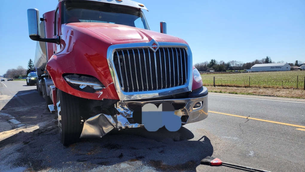 Tranpsort truck crash