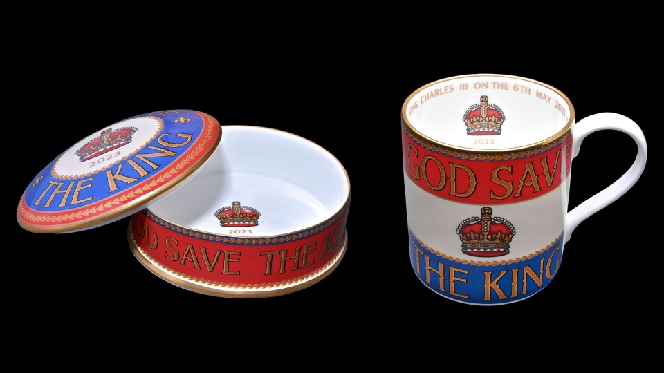 King Charles III Coronation Trinket Box and Mug