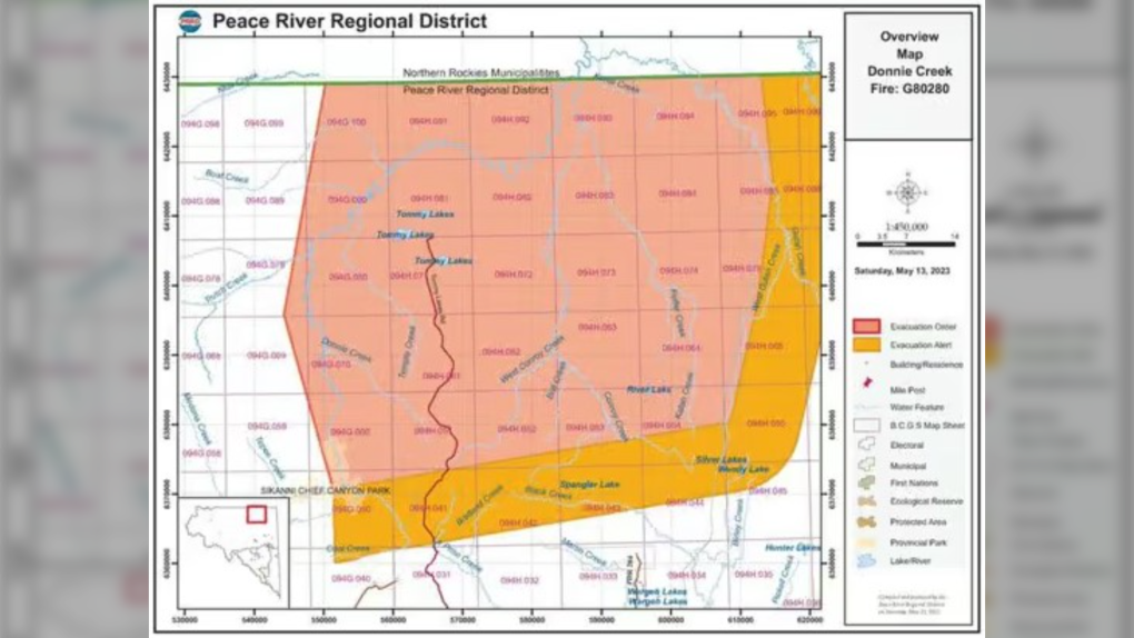 Donnie Creek Wildfire Explode To 10k Hectares - "Evacuation Order And ...