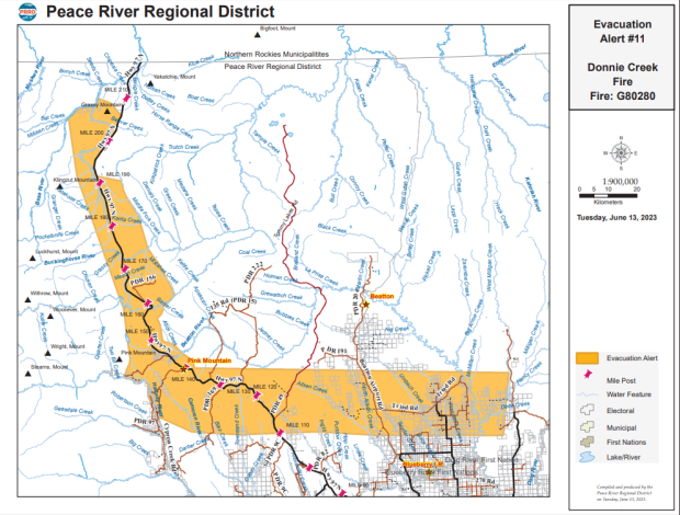 Evacuation Alert issued for Donnie Creek wildfire due to potential ...