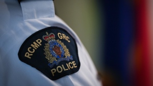 An RCMP patch is seen on the shoulder of an assistant commissioner, in Surrey, B.C., on Friday, April 28, 2023. THE CANADIAN PRESS/Darryl Dyck