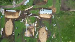 Drone footage shows the damage from a tornado near Killarney, Man. on June 20, 2023. (Image source: The Northern Tornadoes Project)