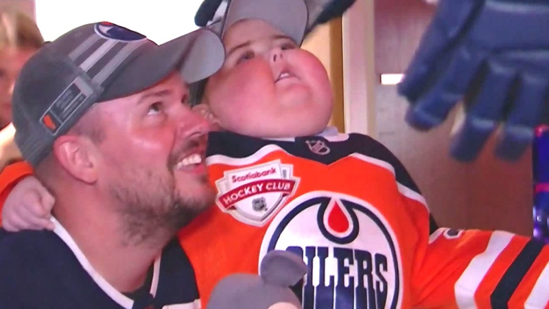 Mike Stelter with his son Ben.