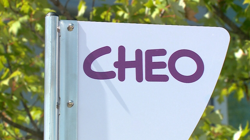 A CHEO sign is seen in this undated file photo. (Aaron Reid/CTV News Ottawa)