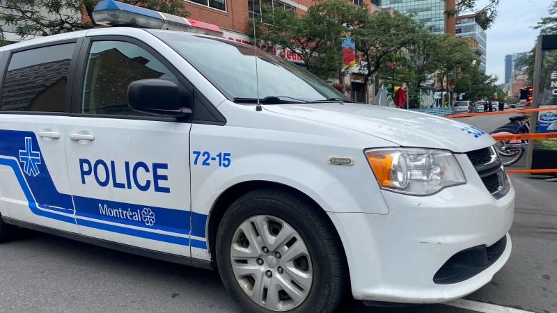 A man was shot multiple times in the upper body in downtown Montreal on Aug. 7, 2023, and he died later in the hospital. (Matt Grillo/CTV News)