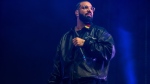 Drake pictured on Dec. 9, 2022, in Atlanta. (Photo by Paul R. Giunta/Invision/AP)