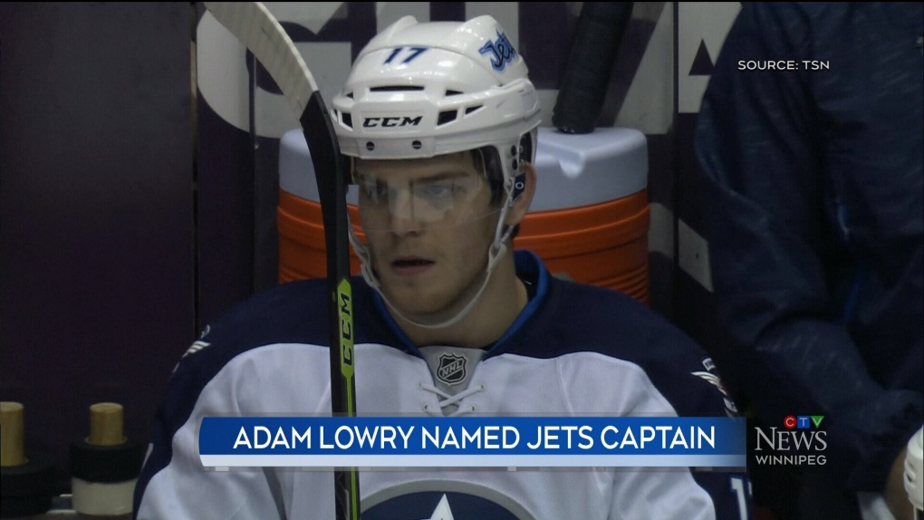 Adam Lowry Named Winnipeg Jets Captain