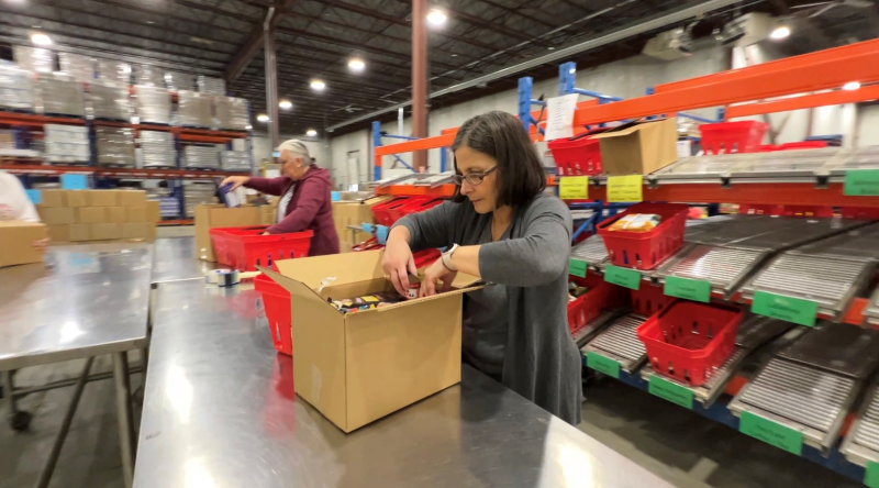 The Ottawa Food Bank is appealing for help this Thanksgiving, with food donations down 30 per cent. Ottawa, On.. Oct. 6, 2023. (Tyler Fleming / CTV News).