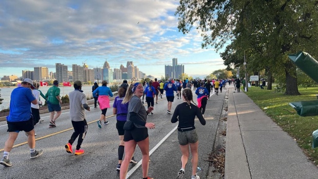 Runners on both sides of the border took part in The Detroit Free Press MarathonDetroit, Mich. and Windsor, Ont. on Sunday, Oct. 15, 2023. (Submitted)