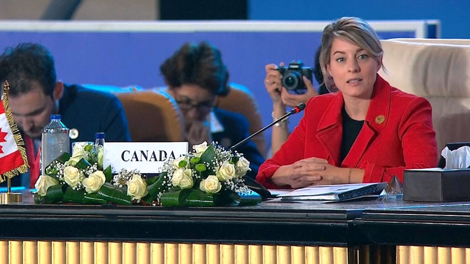 Minister Joly in Egypt at Peace Summit