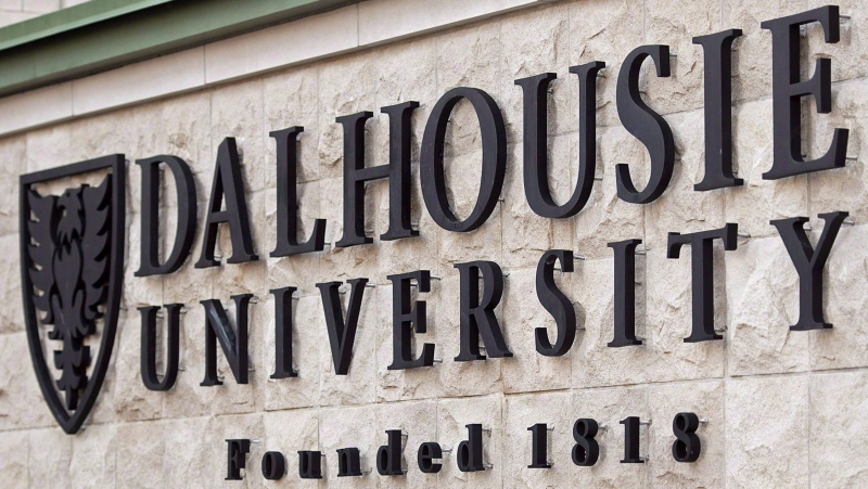 A Dalhousie University sign is seen in Halifax on January 6, 2015. (THE CANADIAN PRESS/Andrew Vaughan)