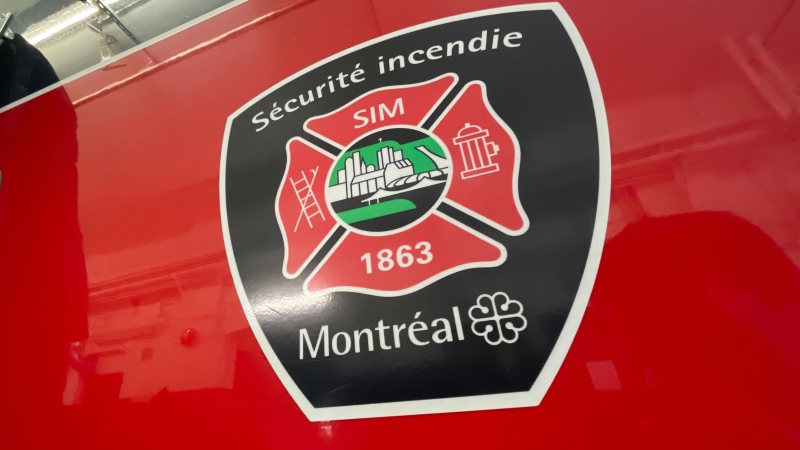Montreal fire truck (CTV News Montreal / Luca Caruso-Moro)