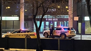 The Winnipeg Police Service (WPS) said it happened on Dec. 15 around 1:00 p.m., when officers responded to the 200 block of Graham Avenue for the report of a female who had been stabbed. (Source: Jamie Dowsett, CTV News)