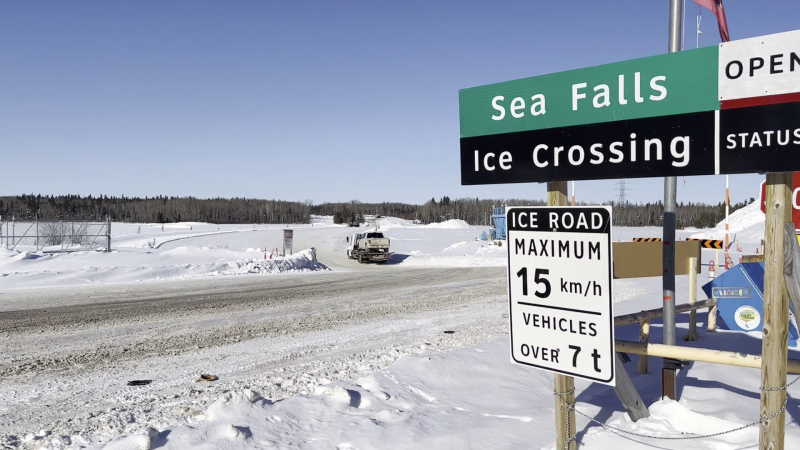 Sea Falls Ice Crossing is pictured in a file photo (CTV News Winnipeg)