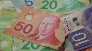 Canadian currency can be seen in this file photo. (David Prisciak/CTV News)