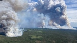 A view of the Parker Lake wildfire near Fort Nelson, B.C. is shown on Monday, May 13, 2024 in a BC Wildfire Service handout photo. THE CANADIAN PRESS/HO-BC Wildfire Service **MANDATORY CREDIT**
