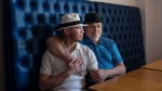 Gerald McCowan, right, and his husband Jose Chiu, owners and operators of Rumours Cabaret, pose in the soon-to-open "gay, trans, women safe space" in Halifax on Wednesday, June 5, 2024. THE CANADIAN PRESS/Darren Calabrese