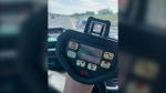 Ontario Provincial Police say an officer stopped a vehicle travelling 181 km/h on Hwy. 417 in Ottawa Wednesday morning. (OPP/X)