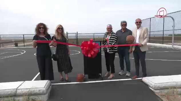 A grand opening for new basketball courts at Seacliff Park was held on June 5, 2024. (Bob Bellacicco/CTV News Windsor) 