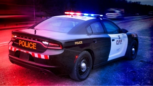 An undated image of an Ontario Provincial Police vehicle pulled over to the side of a roadway. (File photo/Supplied/Ontario Provincial Police)