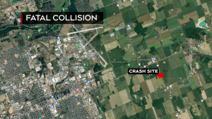 A fatal collision occurred on Shaw Road on June 6, 2024. (Source: Google Maps/CTV London graphics department)
