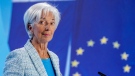 President of European Central Bank Christine Lagarde attends a press conference after a meeting of the ECB's governing council in Frankfurt, Germany, Thursday, June 6, 2024. (Michael Probst/AP Photo)