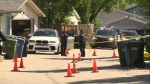 Calgary police investigate a shooting in the community of Woodlands on Thursday, June 6, 2024.