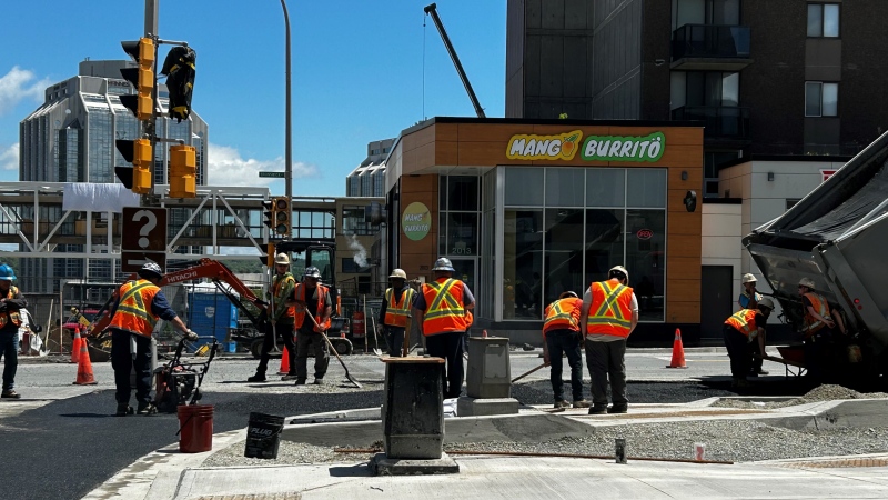 Construction in Halifax. (Source: Jonathan MacInnis/CTV News Atlantic)